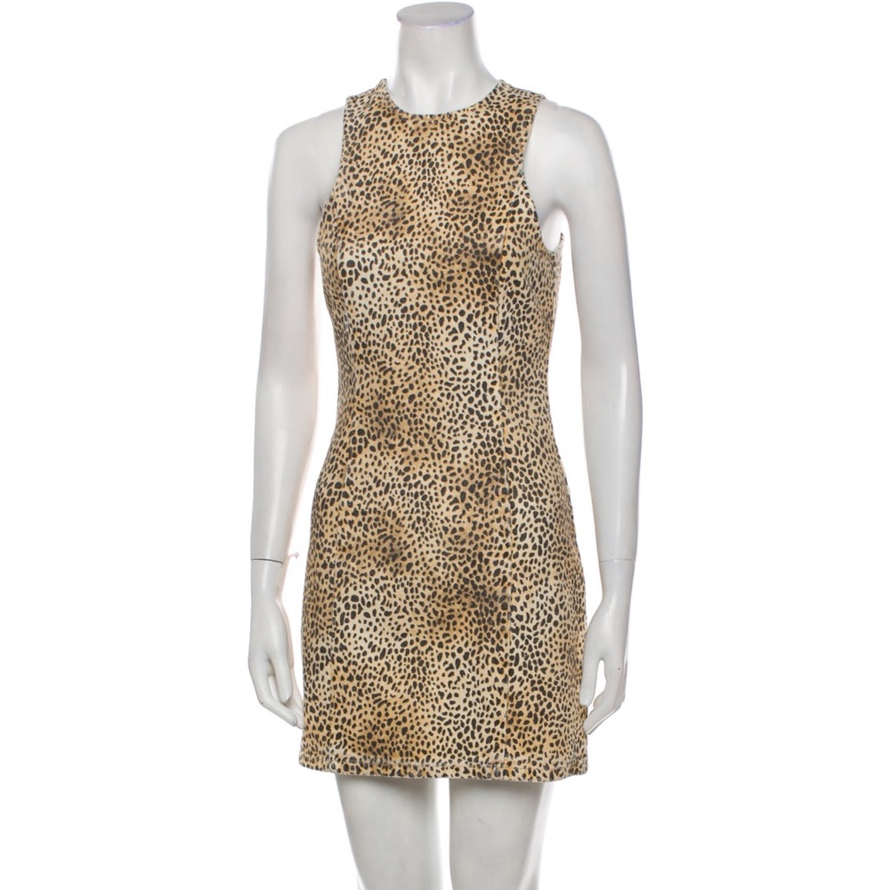 Alexander Wang Animal Print Mini Dress